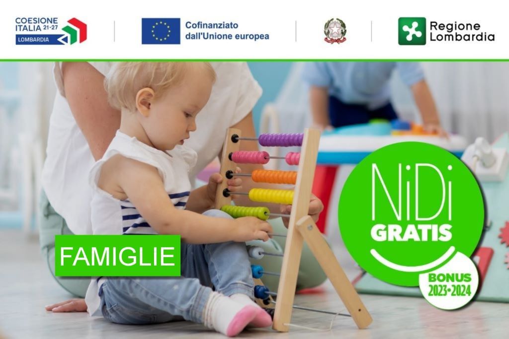 AVVISO PUBBLICO per l’ADESIONE DELLE FAMIGLIE ALLA MISURA NIDI GRATIS - BONUS 2023/2024 (attuazione D.G.R. 405 del 5/6/23) PR FSE+ 2021-2027.