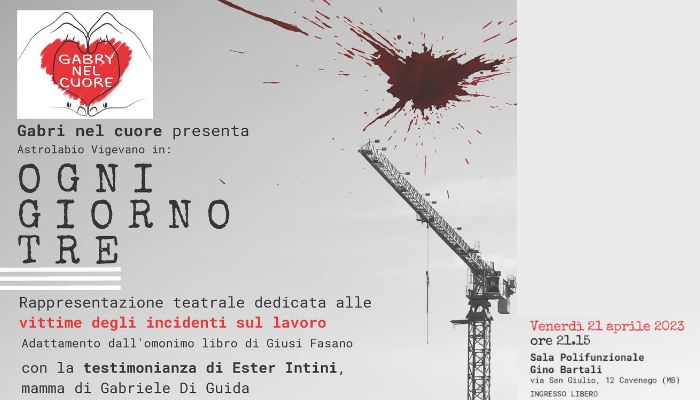 Venerdì 21 aprile 2023 ore 21.15 - Sala Polifunzionale 