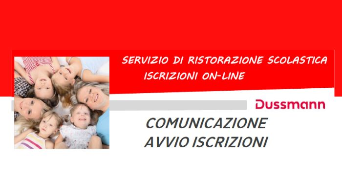 Gentili Genitori, Dussmann Service desidera informarvi che le nuove iscrizioni e le conferme di iscrizione al servizio di RISTORAZIONE SCOLASTICA per l’anno 24-25 si dovranno effettuare on-line dal 23 maggio 2024.